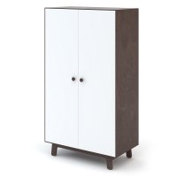 Armoire Merlin - Blanc/Noyer